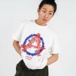 GAVIAL / s/s tee “anarchy wreath” (WHITE)