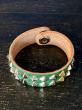 GAVIAL / two line studs wristband”Diago” (GREEN)