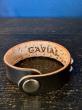 GAVIAL / two line studs wristband”Diago” (BLACK)