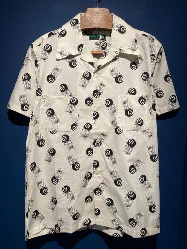 NORTH NO NAME/NNN PATCH PATTERN 8BALL S/S SH(WHT)