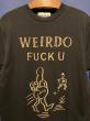 WEIRDO/ FUCK U - T-SHIRTS (BLACK)