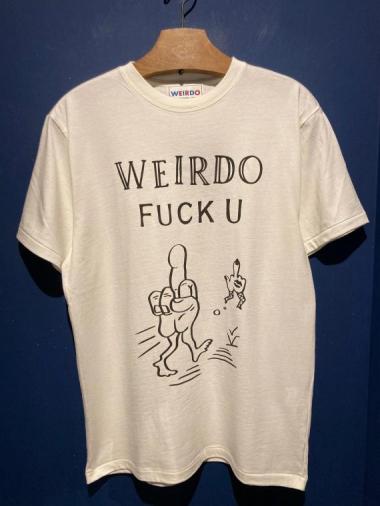 WEIRDO/ FUCK U - T-SHIRTS (WHITE)