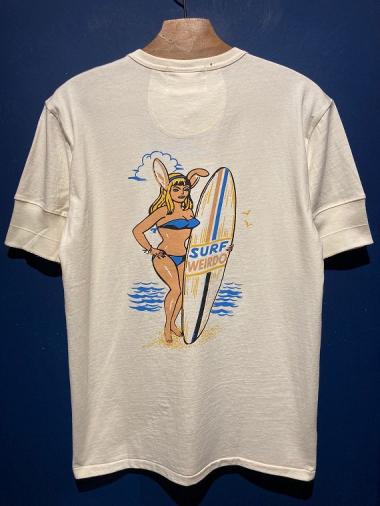 WEIRDO / SURF BUNNY - S/S HENRY T-SHIRTS (WHITE)