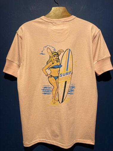 WEIRDO / SURF BUNNY - S/S HENRY T-SHIRTS (PINK)