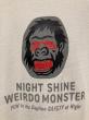 WEIRDO / NIGHT SHINE MONSTER - S/S T-SHIRT (WHITE)