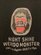 WEIRDO / NIGHT SHINE MONSTER - S/S T-SHIRT (BLACK)