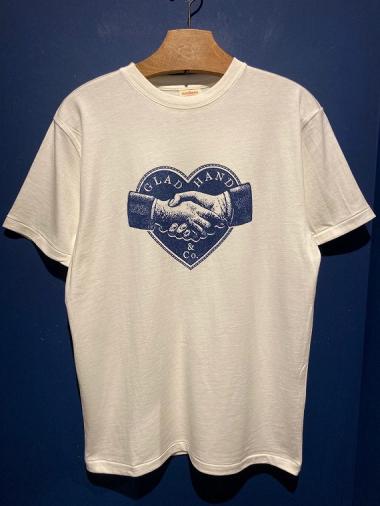 GLAD HAND / HEARTLAND - S/S T-SHIRTS(WHITE)