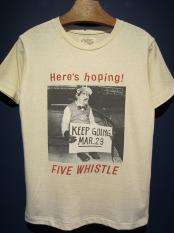 5WHISTLE/Here's hopping! PHOTO TEE (WHITE)