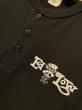 EDWARD LOW ”Skull Logo" S/S HENRY Tee (BLACK)