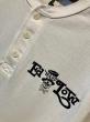 EDWARD LOW ”Skull Logo" S/S HENRY Tee (WHITE)