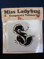 Miss Ladybug　LOVE LETTER SKUNK - TATOO STICKER