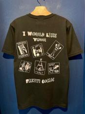 WEIRDO/PRETTY COMIC - S/S V-NECK T-SHIRTS (BLACK)