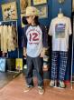 EDWARD LOW / ”TOYS MFG.” 3/4 Raglan Tee (WHT/NVY)