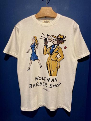 WOLFMAN×WEIRDO/ BIG BAD WOLF - T-SHIRTS (WHITE)