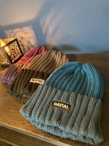 GAVIAL / two-tone knit cap