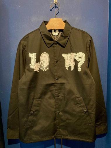 EDWARD LOW ”LOW?” COACH JACKET (BLACK)