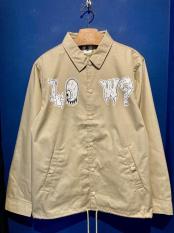 EDWARD LOW ”LOW?” COACH JACKET (BEIGE)