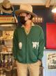 EDWARD LOW ”LOW?” SWEAT CARDIGAN (GREEN)