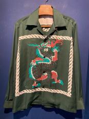 The Groovin High / Rayon L/S Shirt (Dragon・GREEN)
