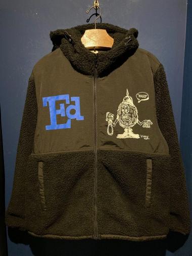 Vinny×EDWARD LOW ”FAN CLUB” FLEECE PARKA (BLACK)