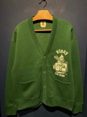 Vinny×EDWARD LOW ”FAN CLUB” SWEAT CARDIGAN (GREEN)