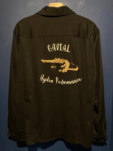 GAVIAL / l/s bowling shirts (BLACK)
