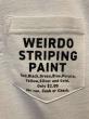 WEIRDO  PAINT CAN - L/S HENRY T-SHIRTS (WHITE)