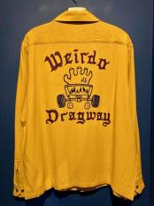 WEIRDO / DRAGWAY - L/S SHIRTS (MUSTARD)