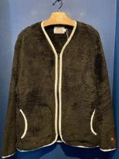 Healthknit / Sherpa Fleece Zip cardigan (BLACK)