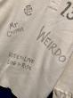 WEIRDO / SLAVES - L/S T-SHIRTS (WHITE)