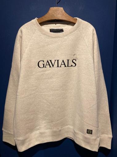 GAVIAL / l/s sweat “chatter ” (oatmeal)