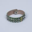 GAVIAL / two line studs wristband”Diago” (GREEN)