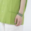 GAVIAL / two line studs wristband”Diago” (GREEN)