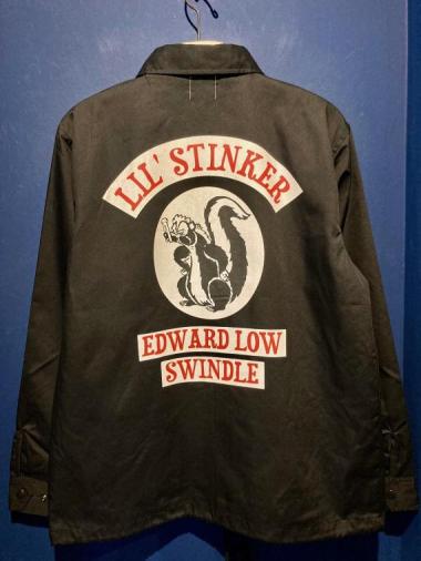 EDWARD LOW ”LIL’ STINKER” COACH JACKET (BLACK)