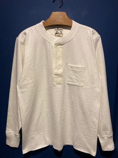 GLAD HAND / ROYAL HENRY POCKET L/S T-SHIRTS (WHT)