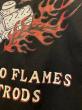 WEIRDO  PSYCHO FLAMES - L/S HENRY T-SHIRTS (BLACK)