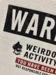 WEIRDO / WARNING - L/S HENRY T-SHIRTS (WHITE)