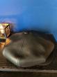 GAVIAL / leather casquette (BLACK)