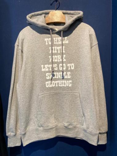 EDWARD LOW ”CRUEL WORLD” SWEAT PARKA (GRAY)