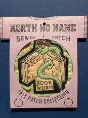 North No Name　FELT PATCH (BOOK WORM)