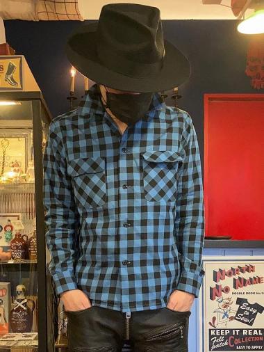 The Groovin High / Block Check Shirt (BLUE)