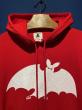 EDWARD LOW ”Bats” SWEAT PARKA (RED)