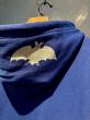 EDWARD LOW ”Bats” SWEAT PARKA (BLUE)