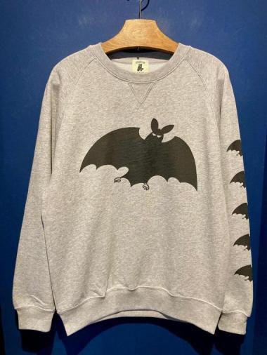 EDWARD LOW ”Bats” SWEAT (GRAY)