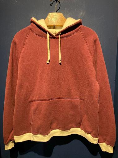 NORTH NO NAME / TWO TONE RABBIT HOODIE (BURG)